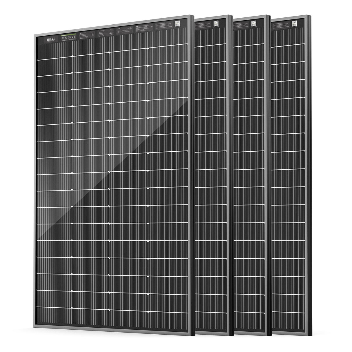 HQST Bifacial 200W Compact N-Type Solar Panel | 25.4% Efficiency, 13% Smaller