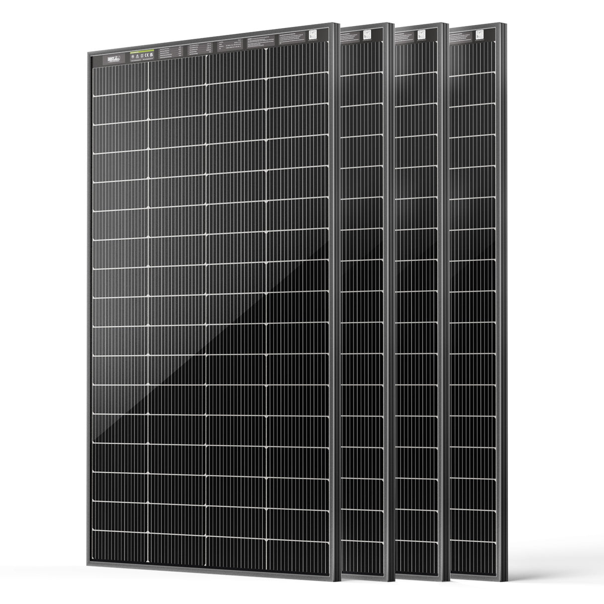 HQST Bifacial 200W N-Type 16BB Monocrystalline Solar Panel with All-Black Design