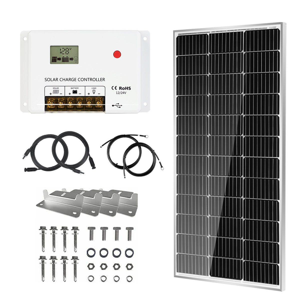100 watt solar panel kit with controller