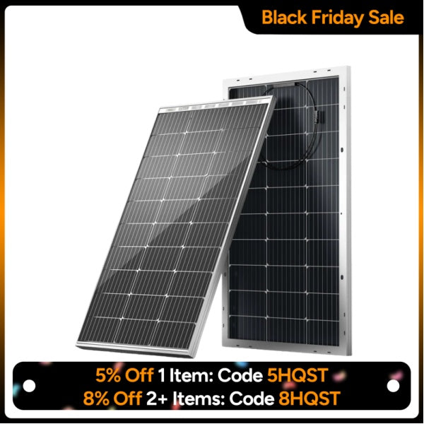 Bifacial 100 Watt 12 Volt 9BB Monocrystalline Solar Panel