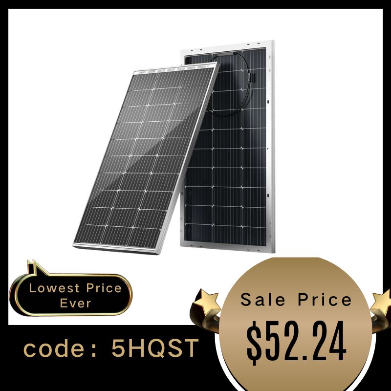 Bifacial 100 Watt 12 Volt 9BB Monocrystalline Solar Panel