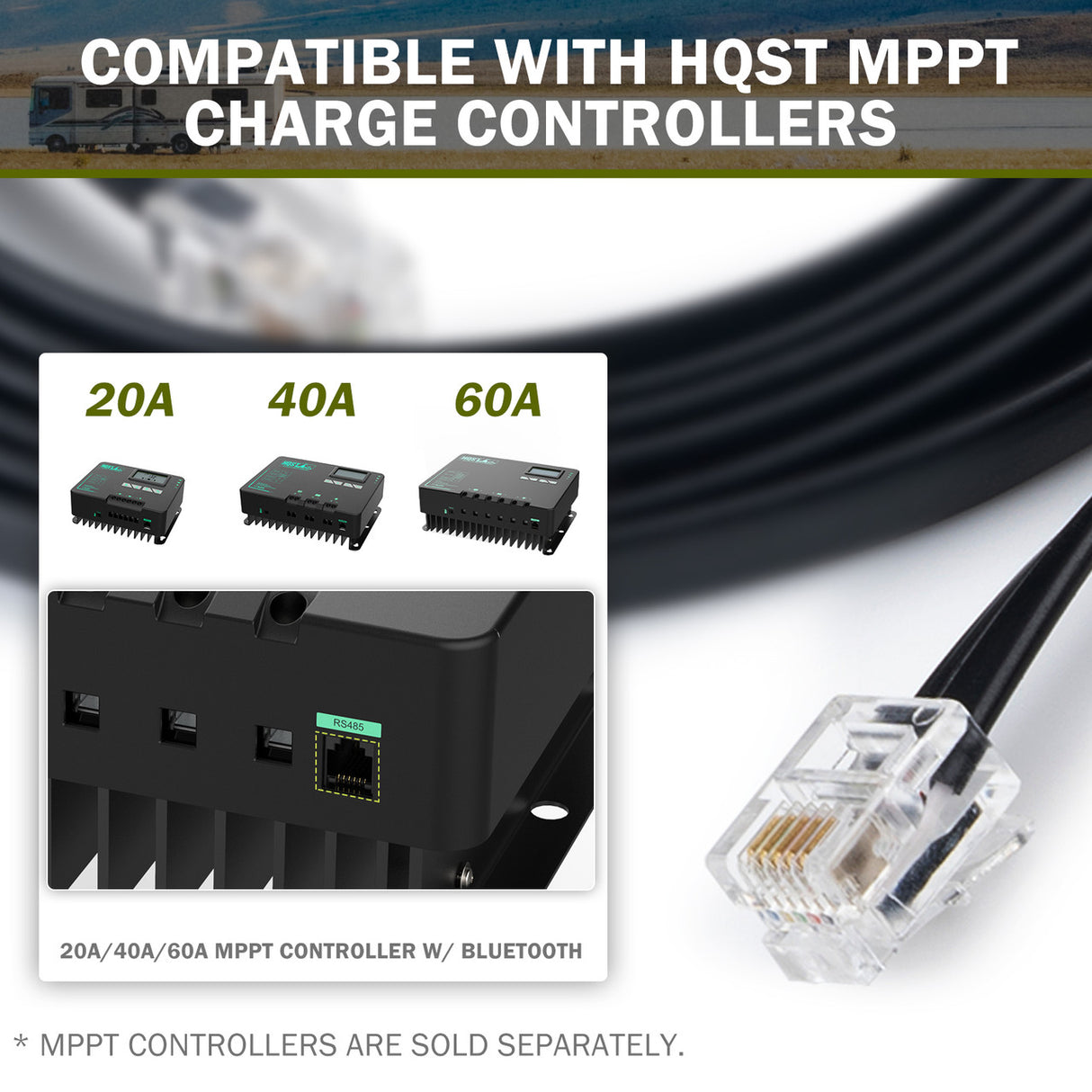 Compatible with HQST MPPT Charge Controllers
