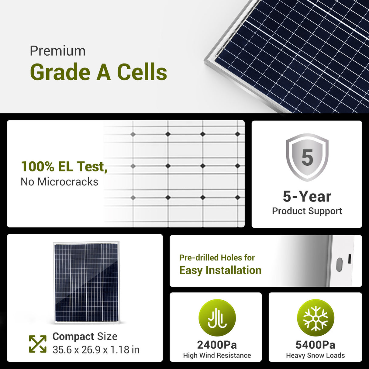100 Watt 12Volt Polycrystalline Solar Panel