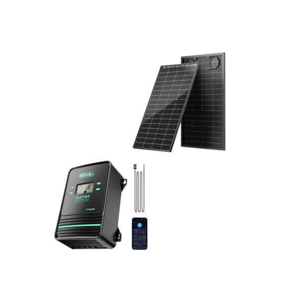 HQST Bifacial 200W N-Type 16BB Monocrystalline Solar Panel with All-Black Design