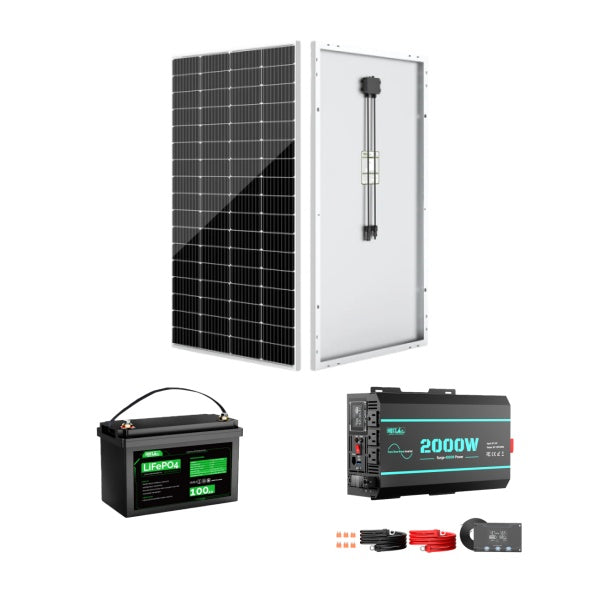 HQST 200W 12V 9BB Monocrystalline Solar Panel