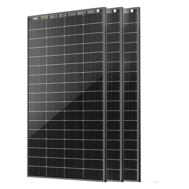 HQST Bifacial 200W N-Type 16BB Monocrystalline Solar Panel with All-Black Design