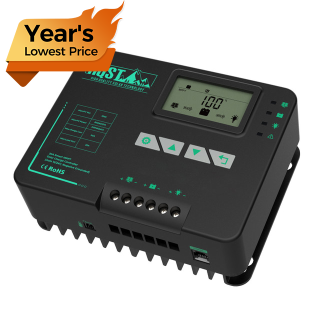 20A MPPT Solar Charge Controller with Parallel Charging & Bluetooth