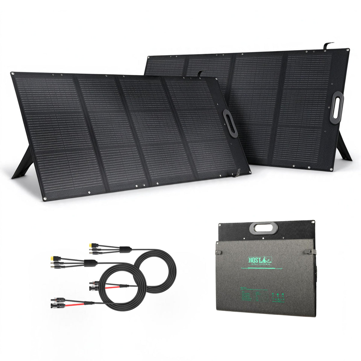 Ultra-Light 100W & 200W Foldable Portable Solar Panel | Up to 25% Cell Efficiency, IP67, 3-in-1 Adapter Cable