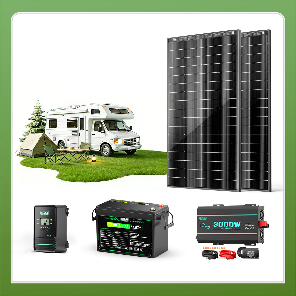 HQST RV Core Components Kit (400W | 3.84kWh)