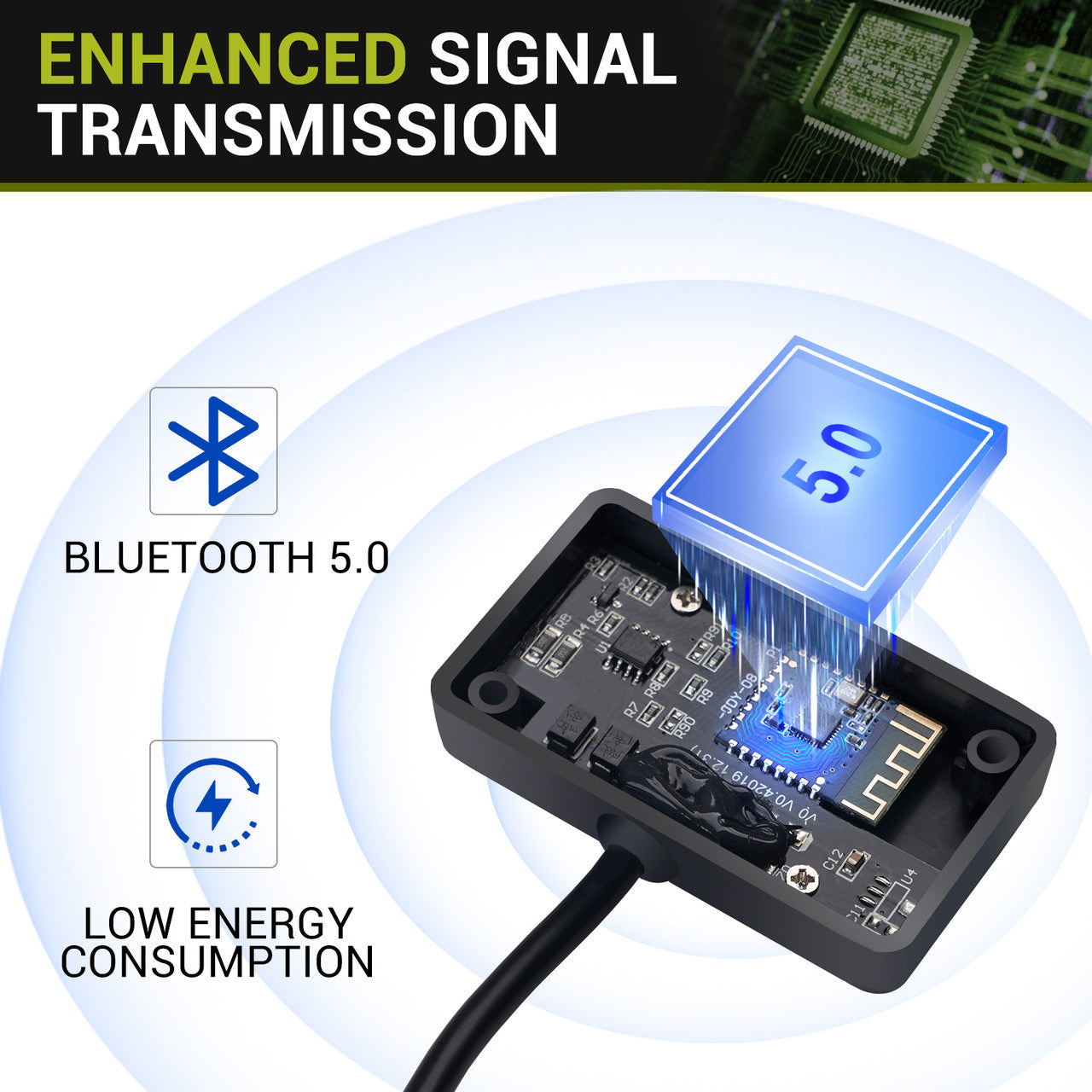 Bluetooth Module with RJ12 Communication Port for HQST MPPT 20A, 40A, 60A Solar Charge Controllers
