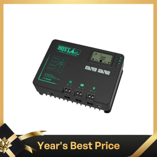HQST 40A MPPT Solar Charge Controller with Parallel Charging & Bluetooth