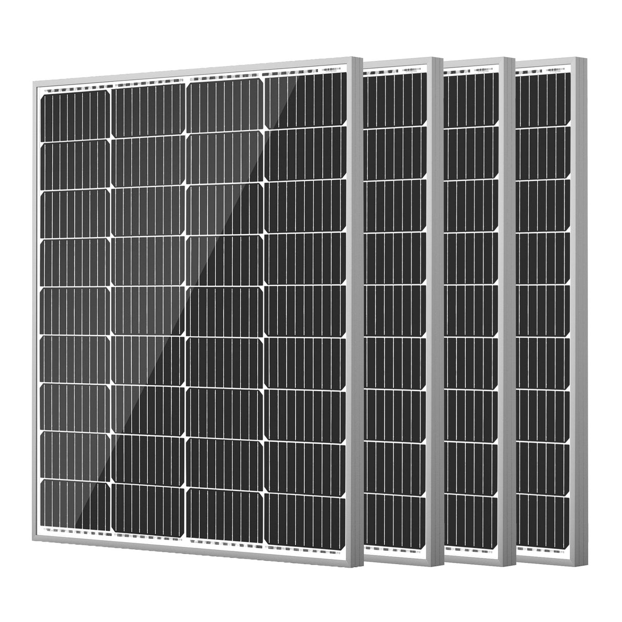 HQST 100W 12V 9BB Monocrystalline Solar Panel