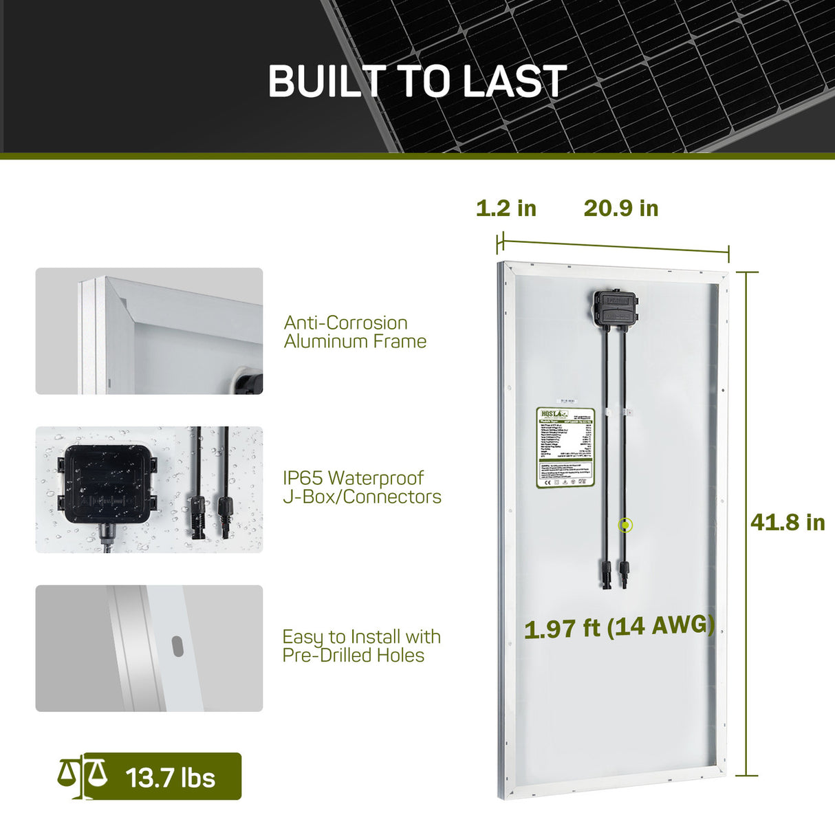 Solar panel kit with PWM charge controller
