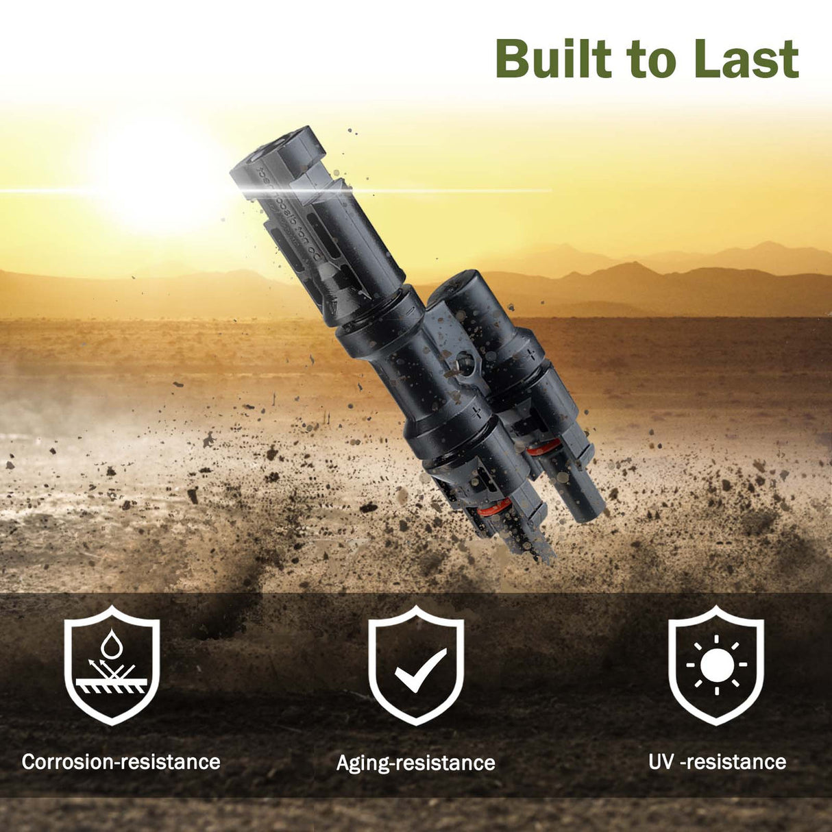 HQST Solar Branch Connectors MMF+FFM Pair