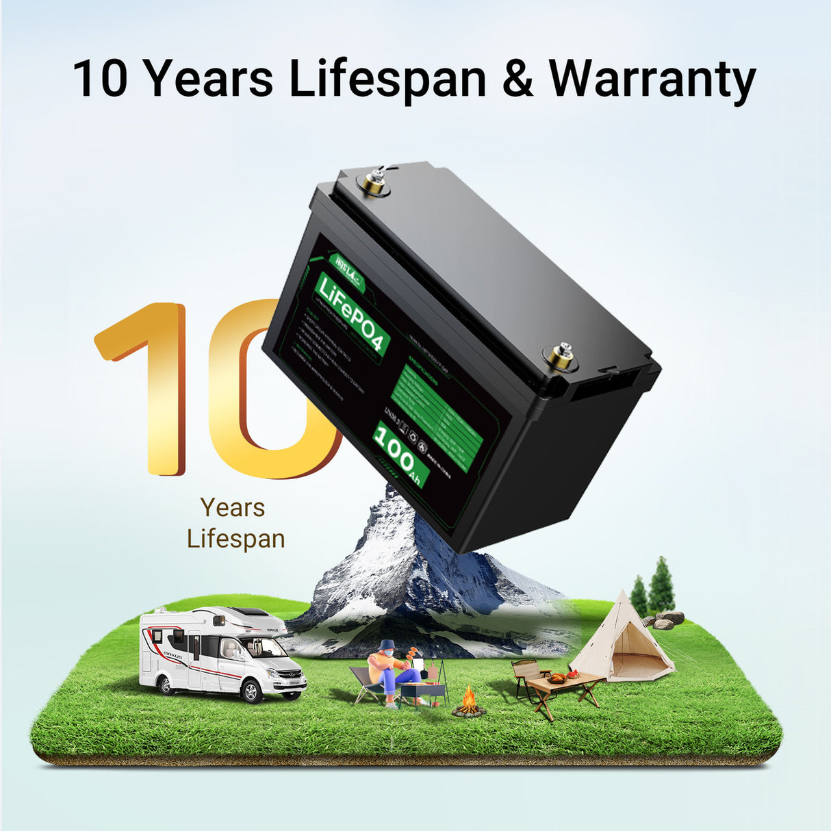 12V 100Ah LiFePO4 Lithium Iron Phosphate Battery