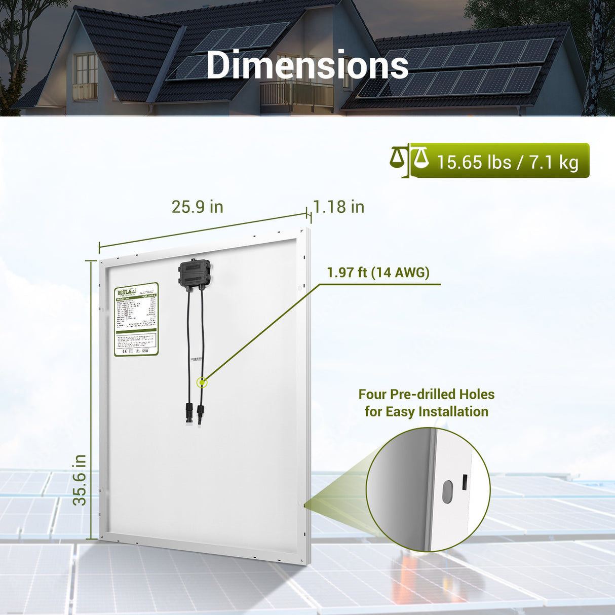 100 Watt 12Volt Polycrystalline Solar Panel