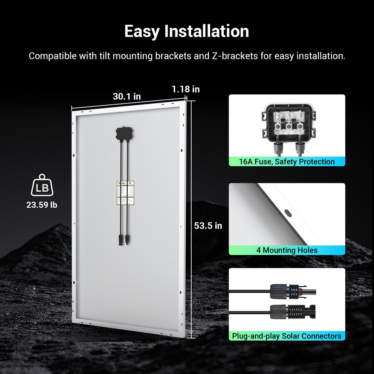 200 Watt 9BB Monocrystalline Solar Panel