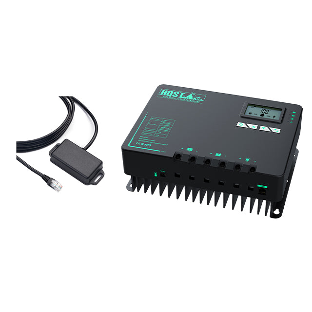 HQST 60A MPPT Solar Charge Controller with Li-Ion Battery Low Temp Protection, Parallel Charging, and Bluetooth