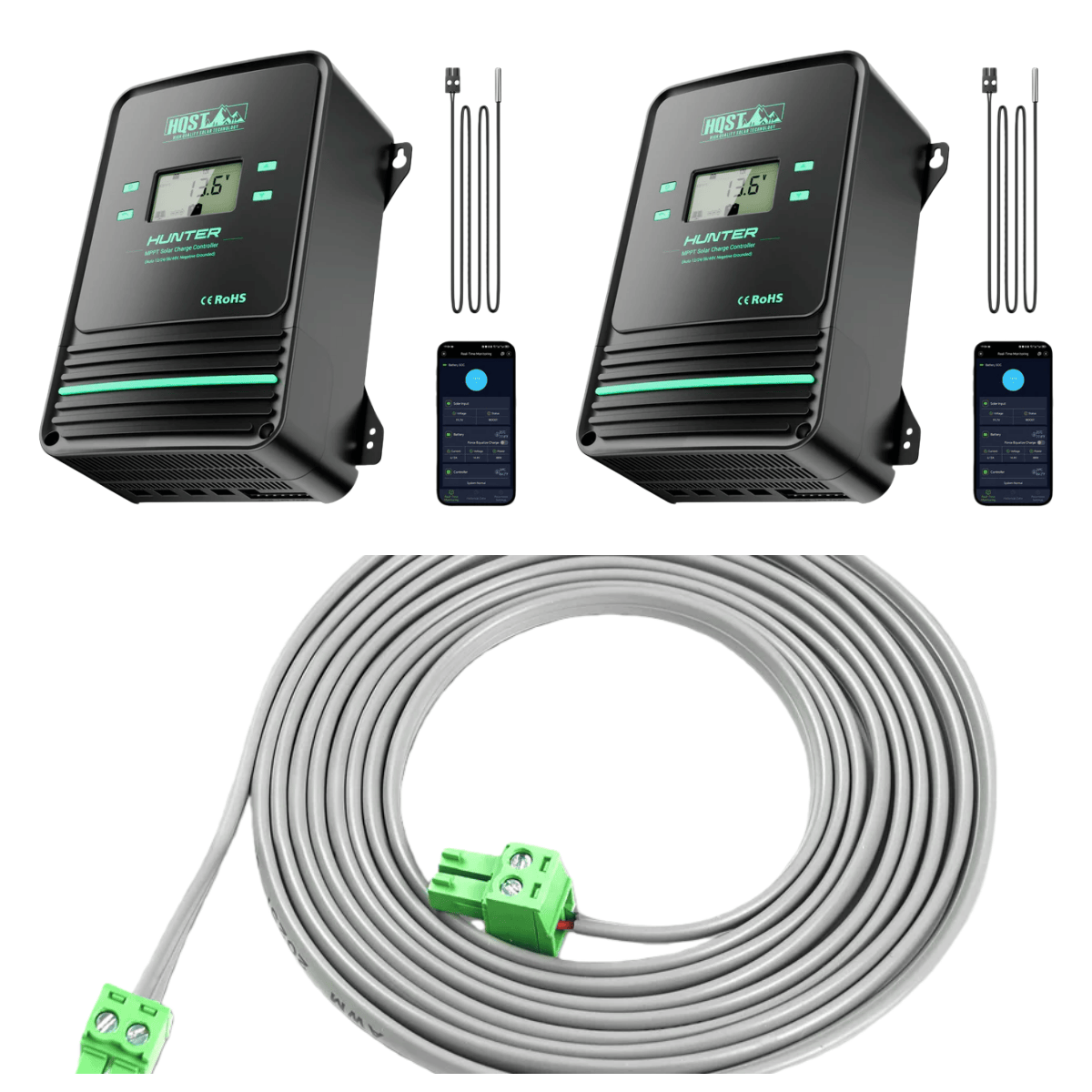 100A MPPT Solar Charge Controller with Smart APP Control, LiFePO4 Battery Low Temp Protection, and Parallel Charging