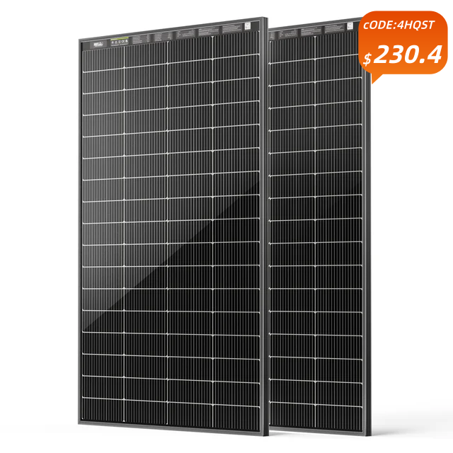 Bifacial 200 Watt N-Type 16BB Monocrystalline Solar Panel with All-Black Design