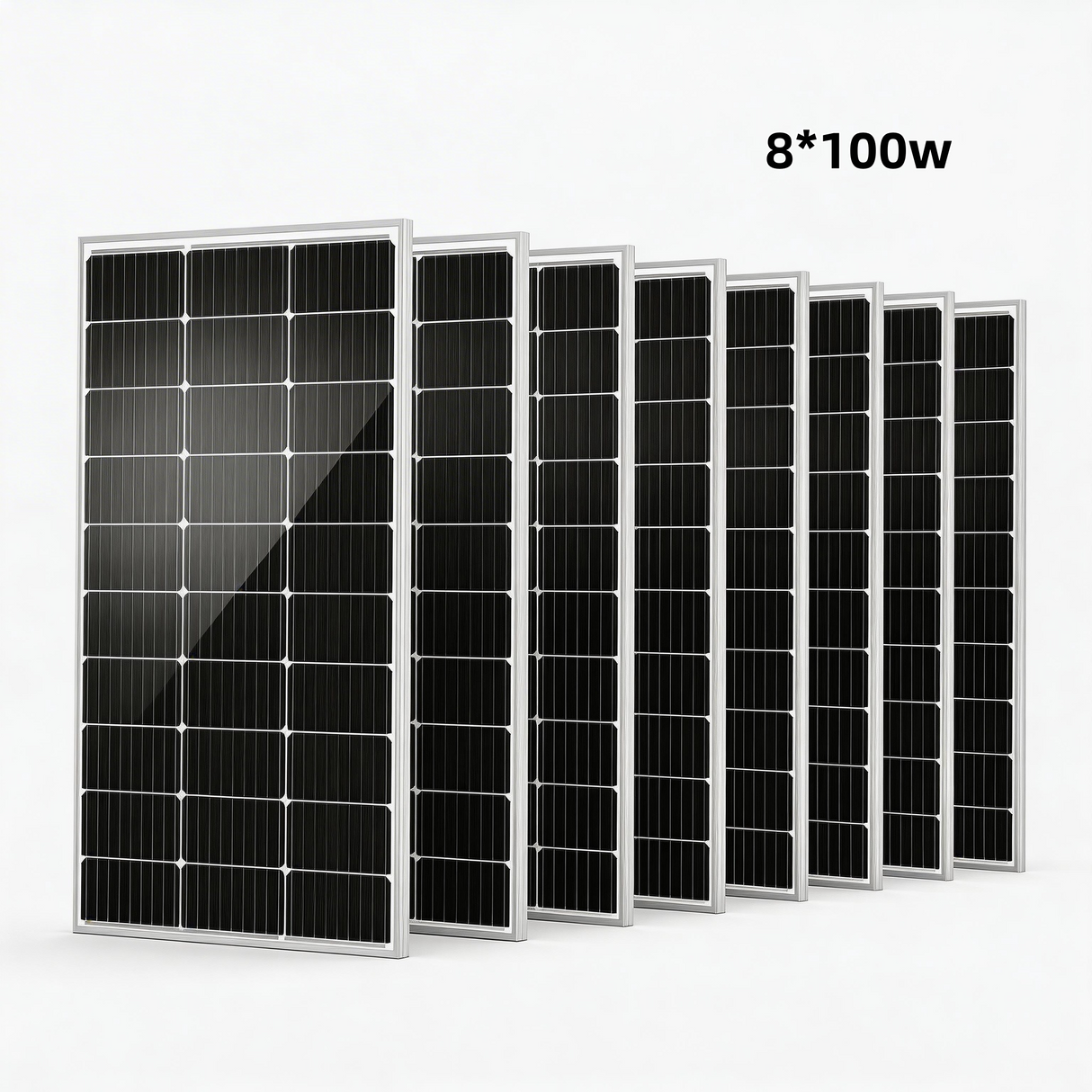 HQST 100W/200W/400W/600W 12V 9BB Monocrystalline Solar Panel