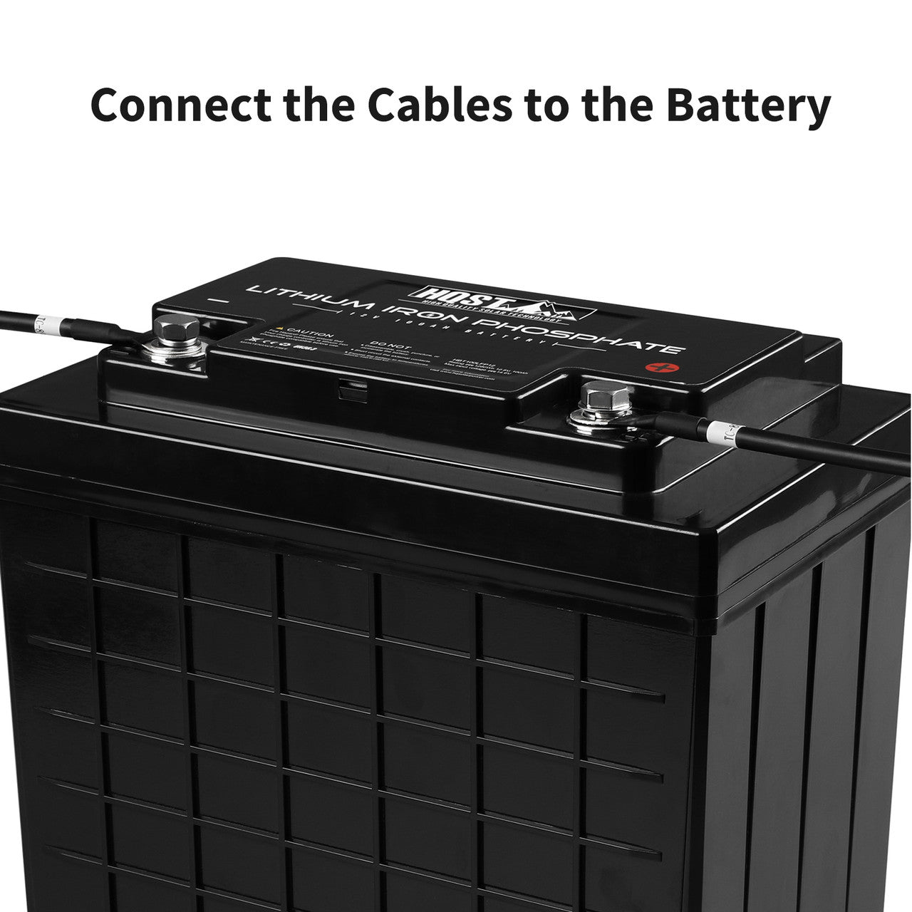 Solar Tray Cables - Connecting Charge Controller and Battery