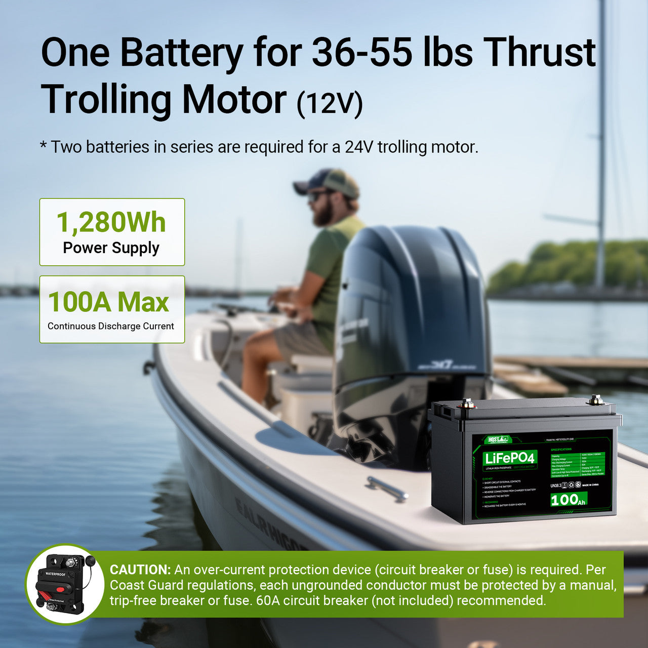 12V 100Ah LiFePO4 Lithium Iron Phosphate Battery