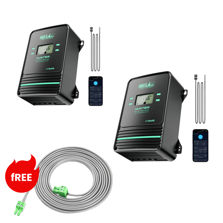 100A MPPT Solar Charge Controller with Smart APP Control, LiFePO4 Battery Low Temp Protection, and Parallel Charging