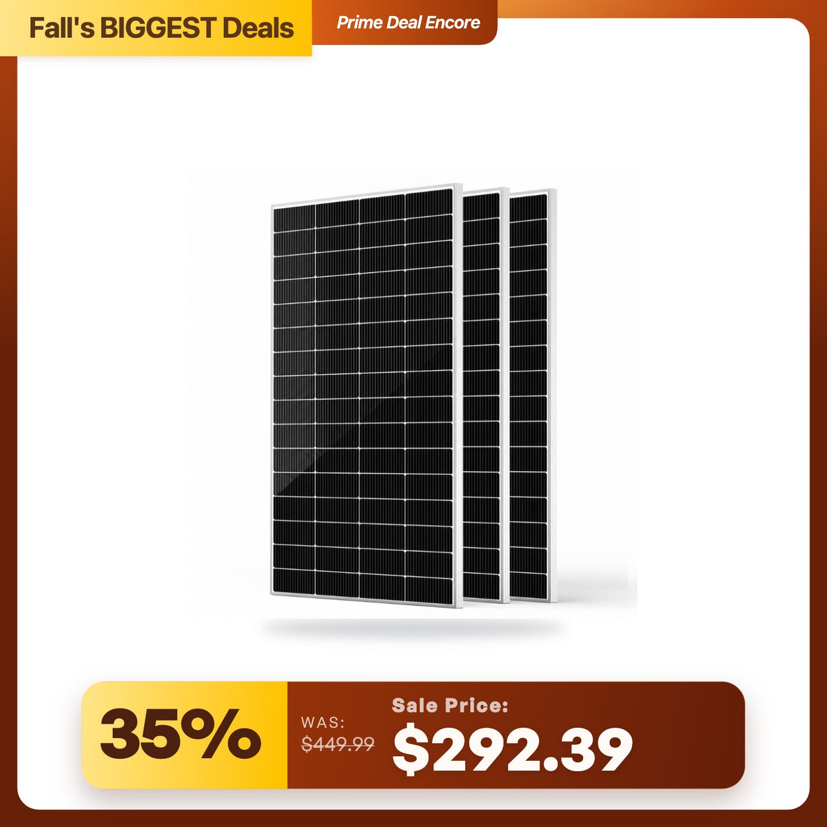 HQST 200W N-Type Solar Panel | 13% Smaller, 14.5% Lighter