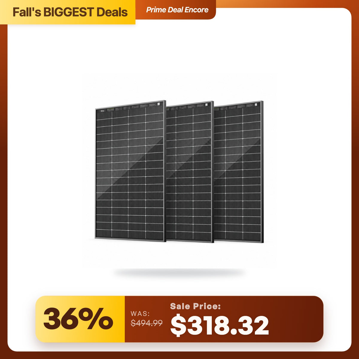 HQST Bifacial 200W Compact N-Type Solar Panel | 25.4% Efficiency, 13% Smaller
