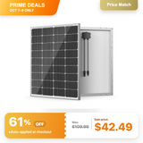 HQST 100W 12V 9BB Monocrystalline Solar Panel