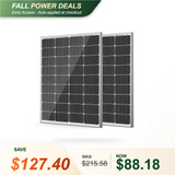 HQST 100W 12V 9BB Monocrystalline Solar Panel