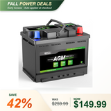 HQST 12V 60Ah AGM Start-Stop Car Battery – Group 47 H5, 680 CCA Maintenance-Free Automotive Replacement Battery