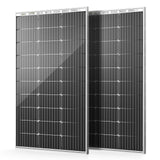 HQST Bifacial 200W 2 Packs 100W 12V 9BB Monocrystalline Solar Panel