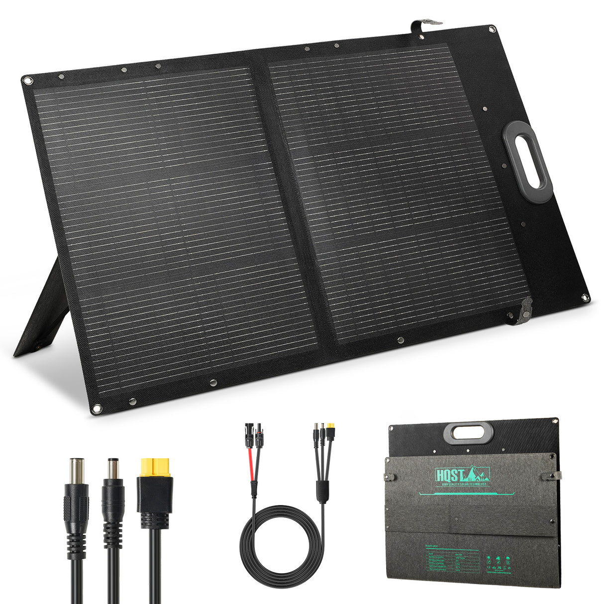 HQST Ultra-Light 100W Foldable Portable Solar Panel  | 25% Efficiency, Up to 40% Lighter