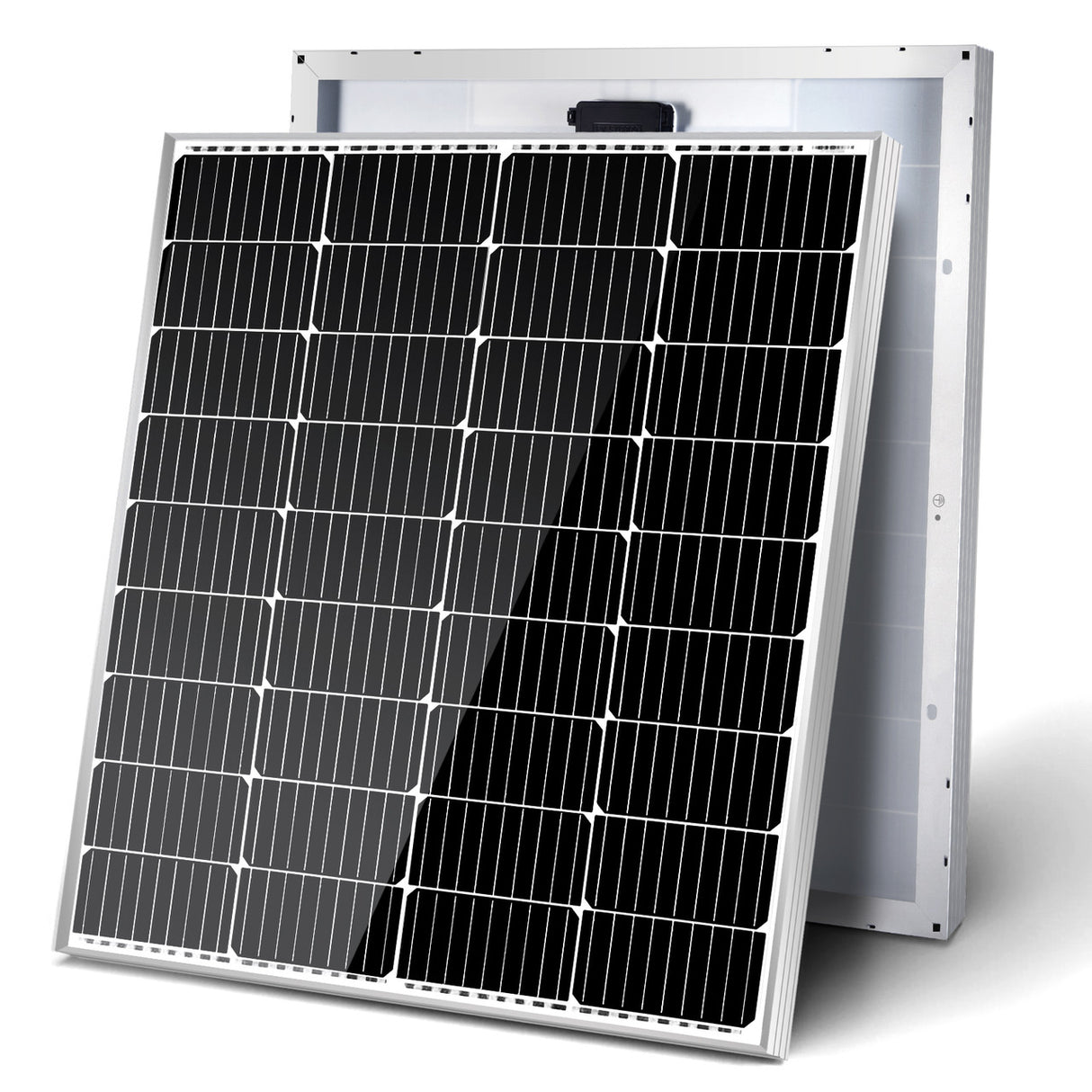 【New Compact Square Size】100 Watt 12 Volt 9BB Cell Monocrystalline Solar Panel