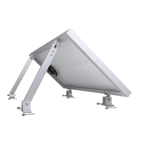 HQST Adjustable Solar Panel Tilt Mounting Brackets, Support Up to 200 Watt Panels, for Flat Roofs, RVs, Cabin, Camping, Off Grid System