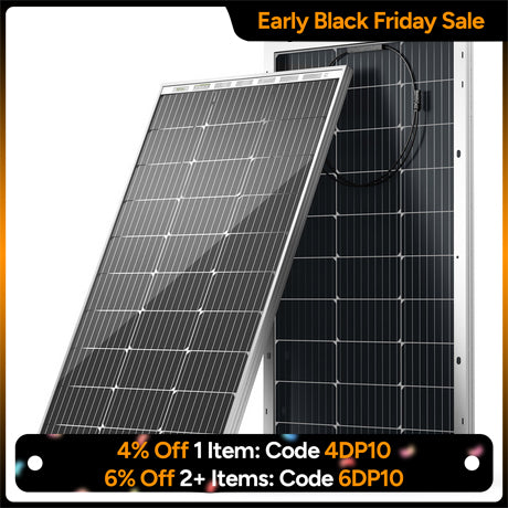 Bifacial 100 Watt 12 Volt 9BB Monocrystalline Solar Panel