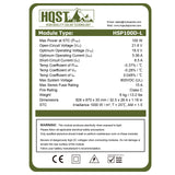 HQST 100 Watt 12 Volt 9BB Cell Monocrystalline Solar Panel (HSP100D-L-US)