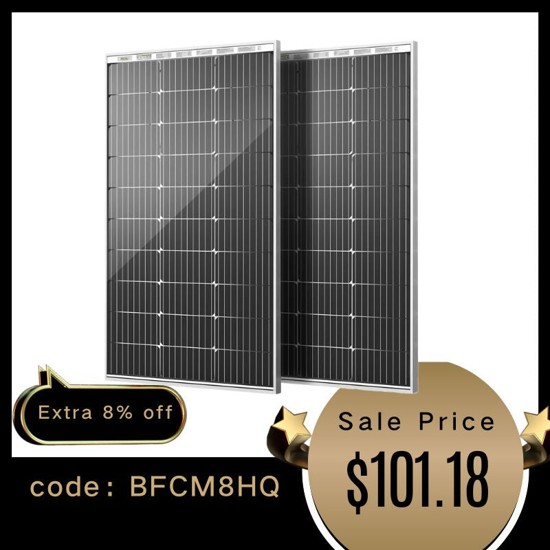 Bifacial 100 Watt 12 Volt 9BB Monocrystalline Solar Panel