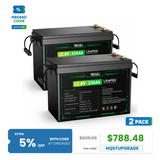 HQST 12V 300Ah Mini LiFePO4 Battery | 4224Wh, 200A BMS