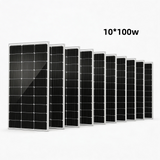 HQST 100W/200W/400W/600W 12V 9BB Monocrystalline Solar Panel