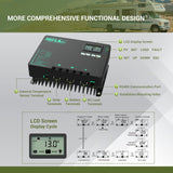 60A MPPT Solar Charge Controller with Li-Ion Battery Low Temp Protection, Parallel Charging, and Bluetooth
