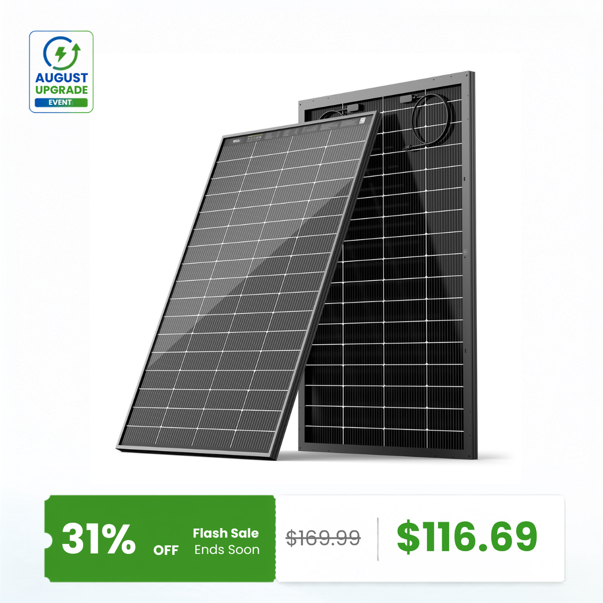 HQST Bifacial 200W Compact N-Type Solar Panel | 25.4% Efficiency, 13% Smaller