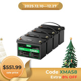 HQST 12V 100Ah Lithium Iron Phosphate LiFePO4 Battery with LED Display