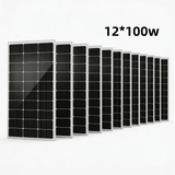 HQST 100W/200W/400W/600W 12V 9BB Monocrystalline Solar Panel