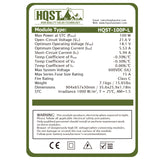 HQST 100 Watt Polycrystalline 12V Solar Panel (New)