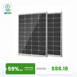 HQST 100W 12V 9BB Monocrystalline Solar Panel