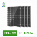 HQST 100W 12V 9BB Monocrystalline Solar Panel