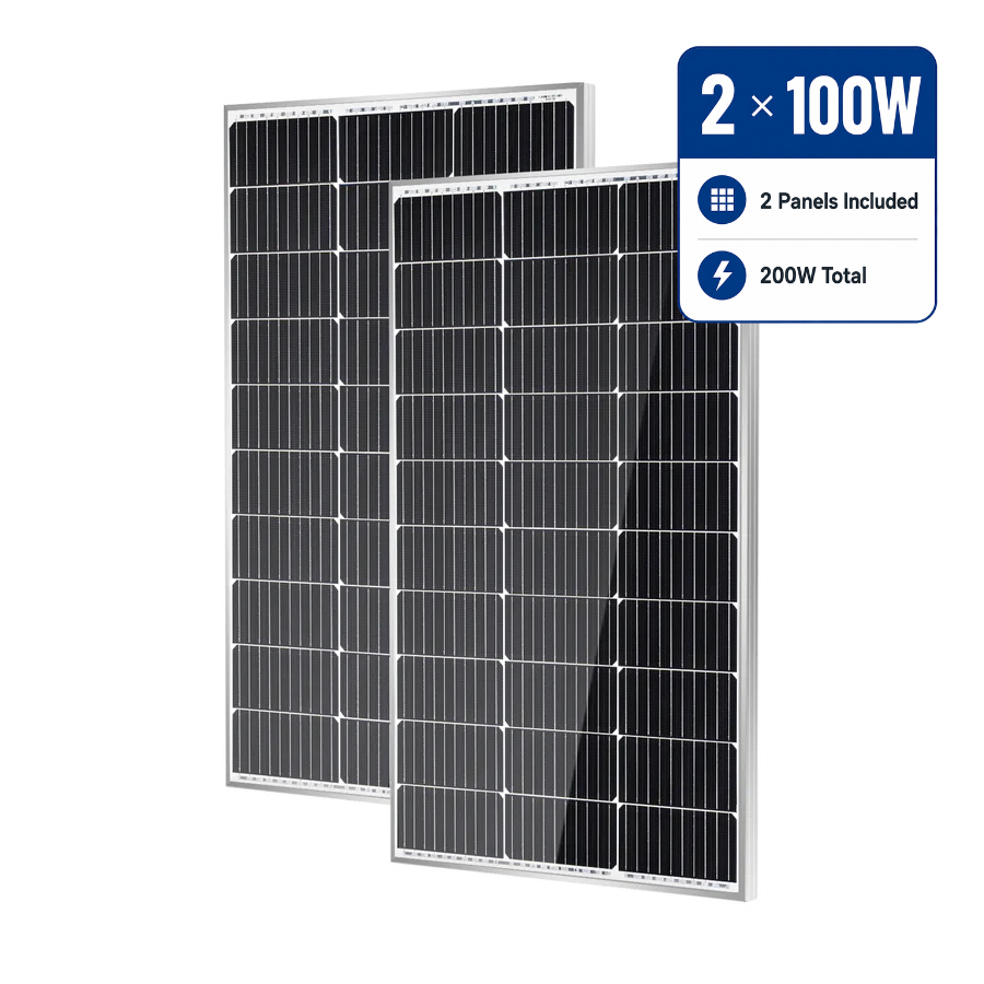 Traver Force 100W 200W 400W 12V 10BB Cell Monocrystalline Solar Panel